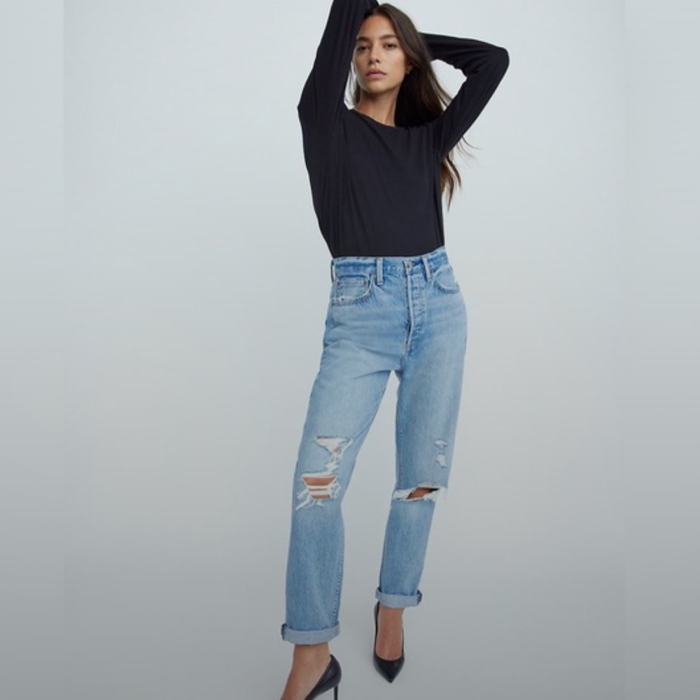 Denim Forum BF High Loose Distressed Jeans